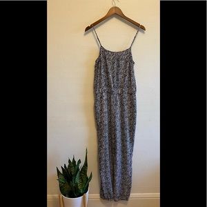 Black and white patterned jumpsuit